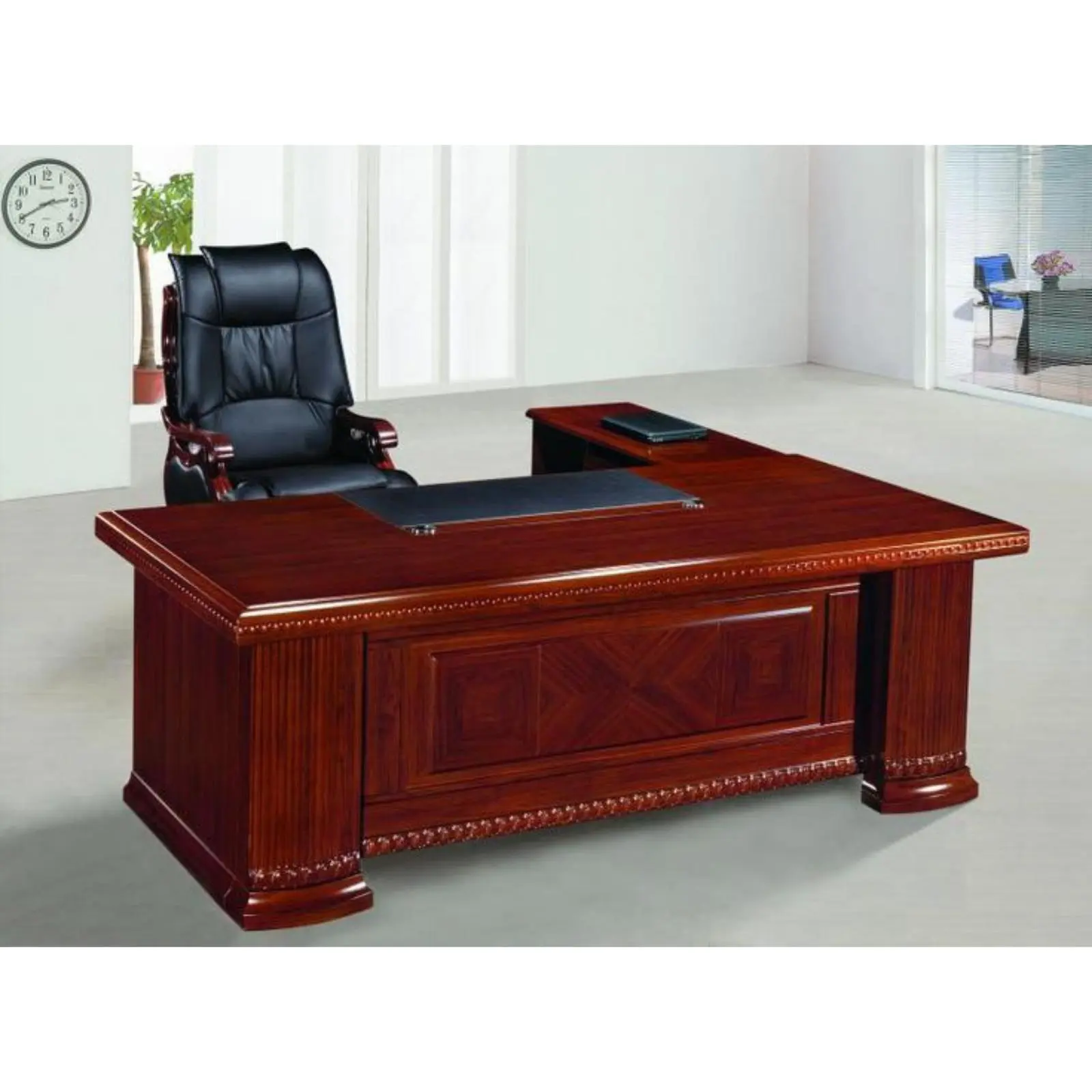 Meja kantor terbaru kayu jati finishing terbaik Indonesia Furniture