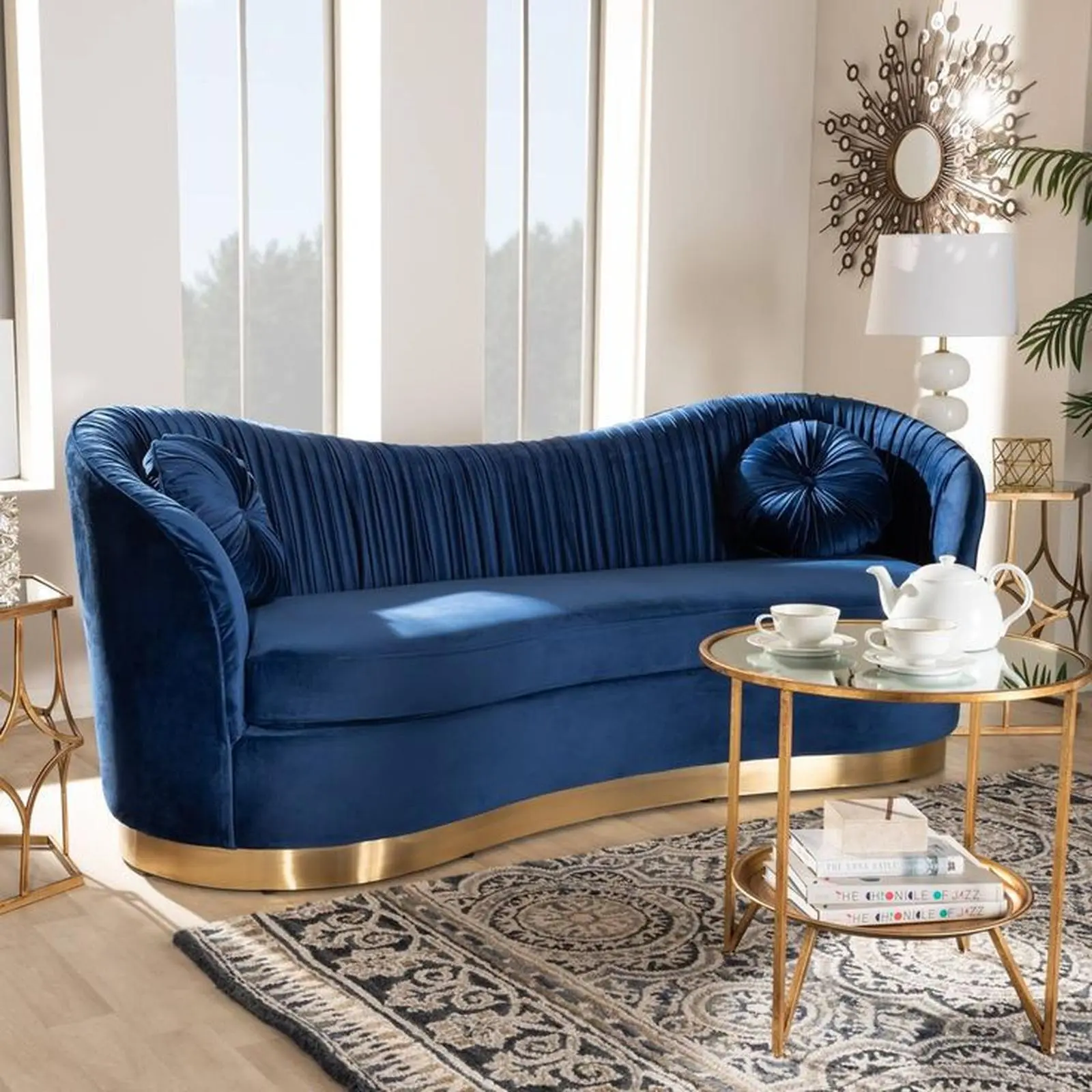 Sofa retro kaki besi stainless gold sofa mewah Indonesia Furniture 2 Sofa retro kaki besi stainless gold sofa mewah Indonesia Furniture