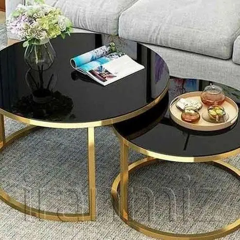 meja tamu stainless gold glosy ( pesanan pribadi ) Indonesia Furniture