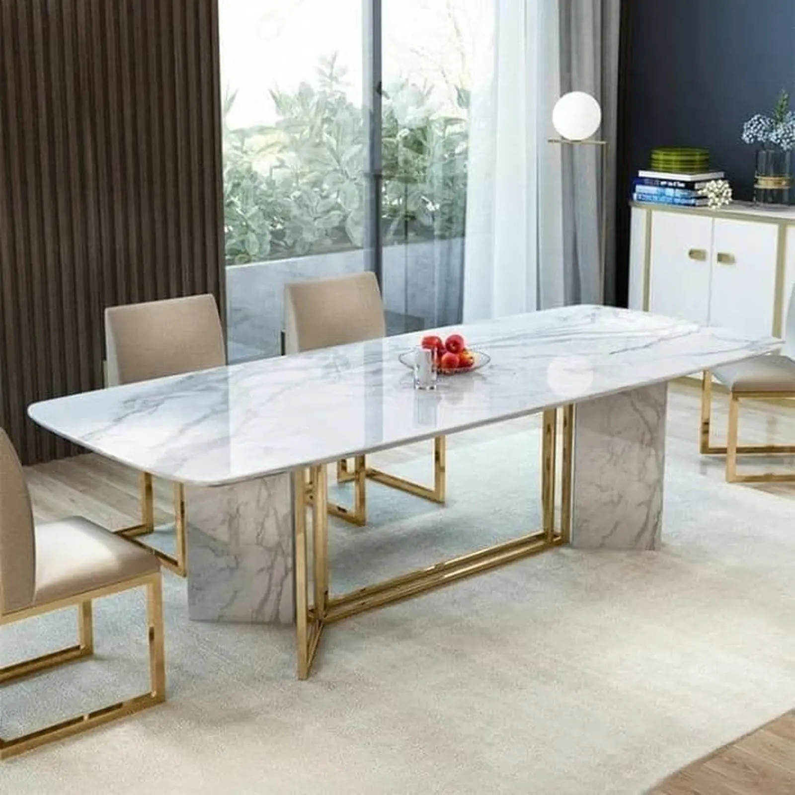 meja makan set marmer ( pesanan pribadi) Indonesia Furniture