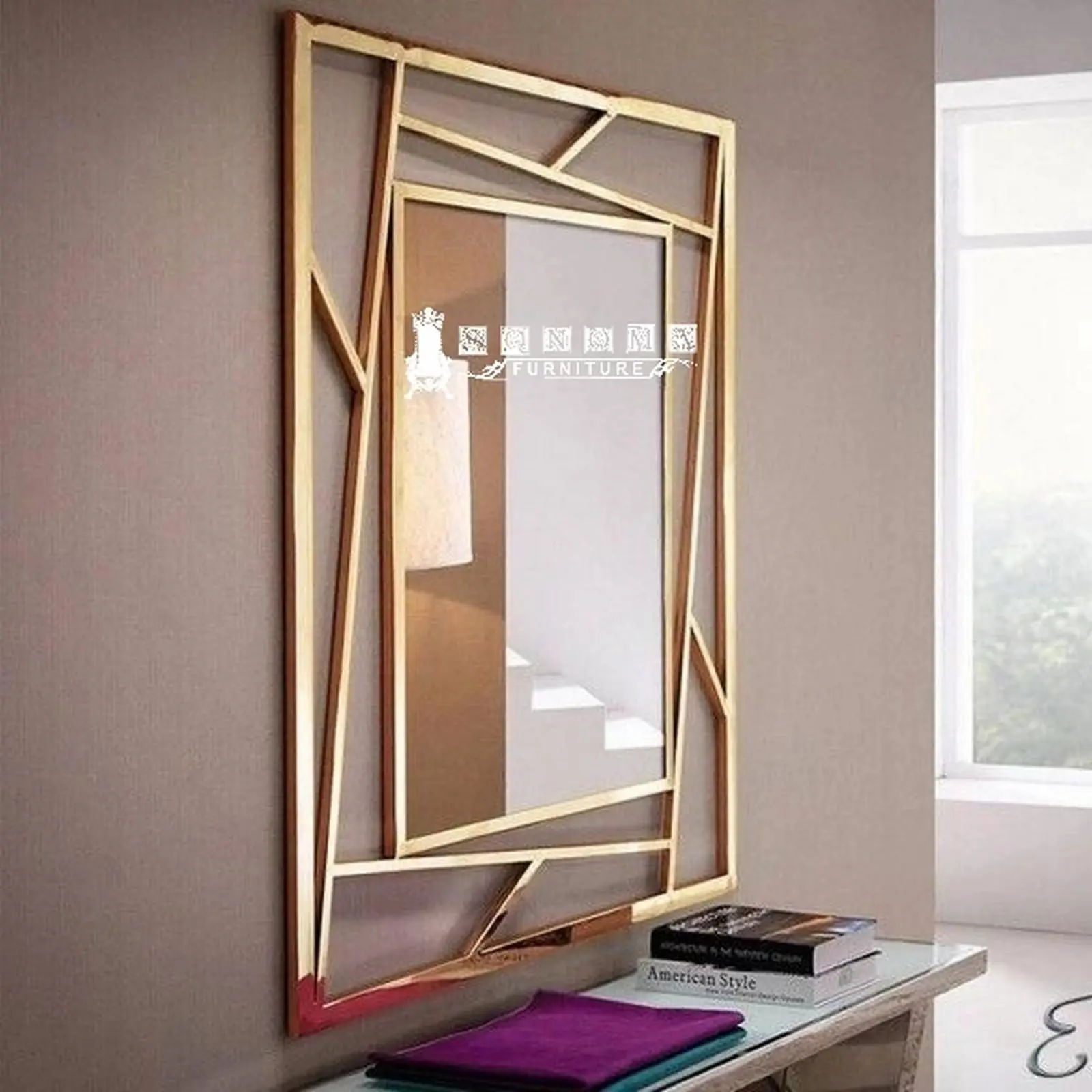 mirror stainless gold glosy ( meja rias, sofa tamu, nakas, buffet TV) Indonesia Furniture