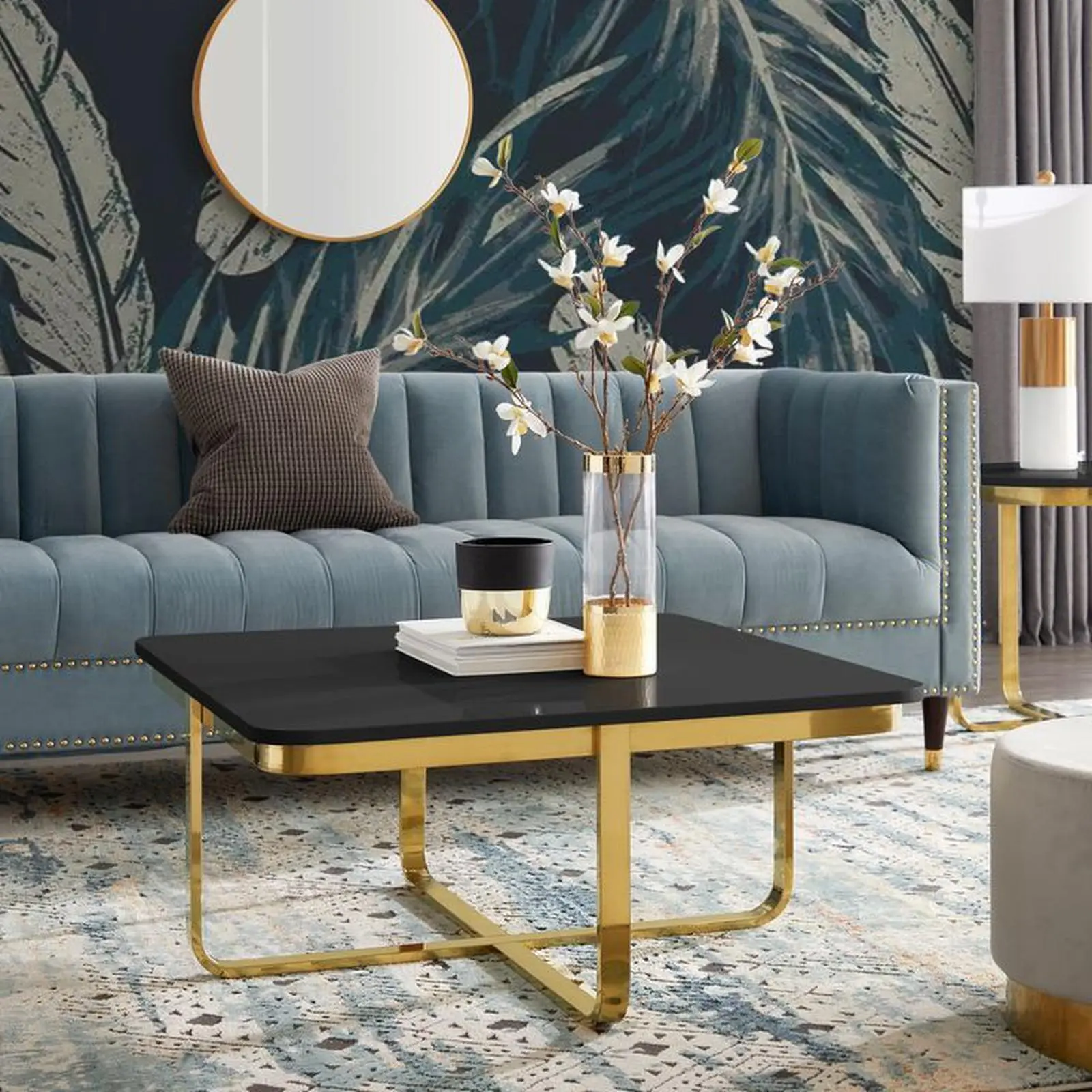Meja sofa stainles gold top marmer hitam meja tamu terbaik Indonesia Furniture 2 Meja sofa stainles gold top marmer hitam meja tamu terbaik Indonesia Furniture
