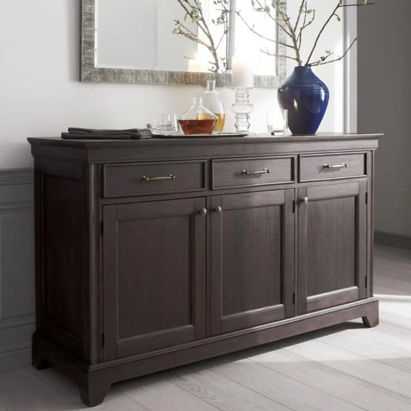 Bufet pajangan terbaru bufet minimalis kayu jati meja tv Indonesia Furniture