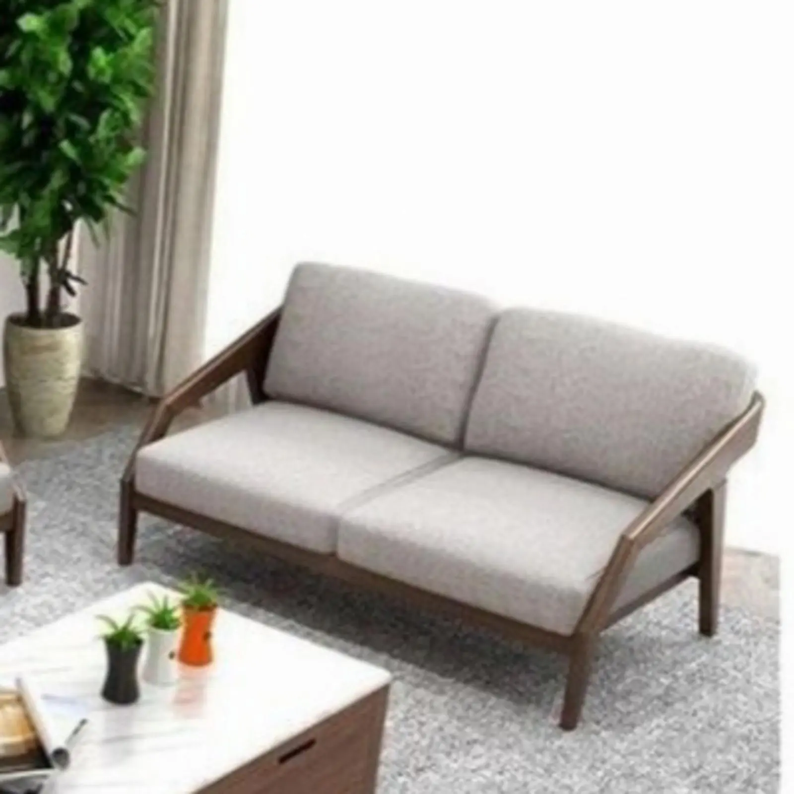 Bangku sofa 2 seater modern kayu jati kursi tamu terbaru Indonesia Furniture 4 Bangku sofa 2 seater modern kayu jati kursi tamu terbaru Indonesia Furniture