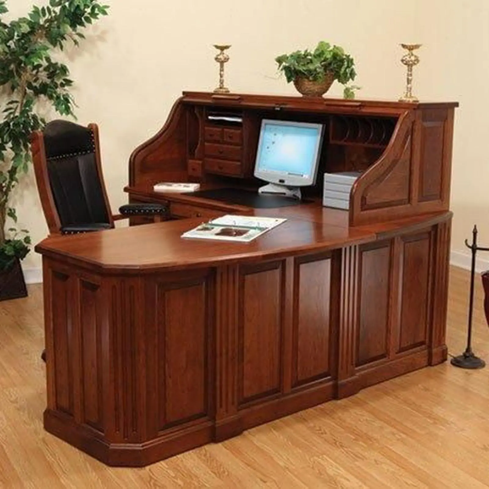 Meja kerja leter L meja kantor modern minimalis Indonesia Furniture