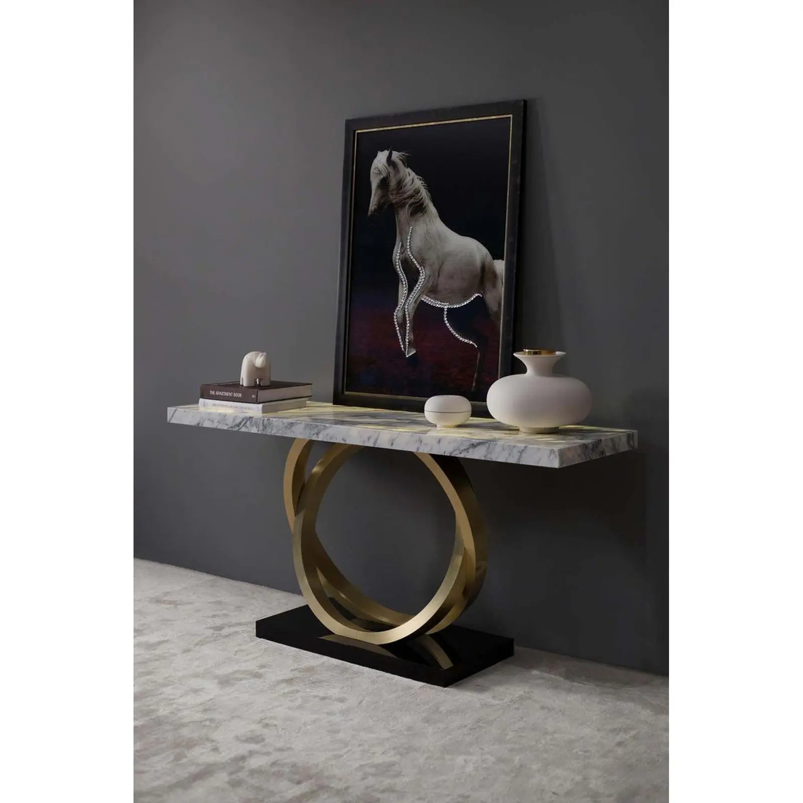 meja konsol / console table luxury stainless mix top marble premium Indonesia Furniture 3 meja konsol / console table luxury stainless mix top marble premium Indonesia Furniture