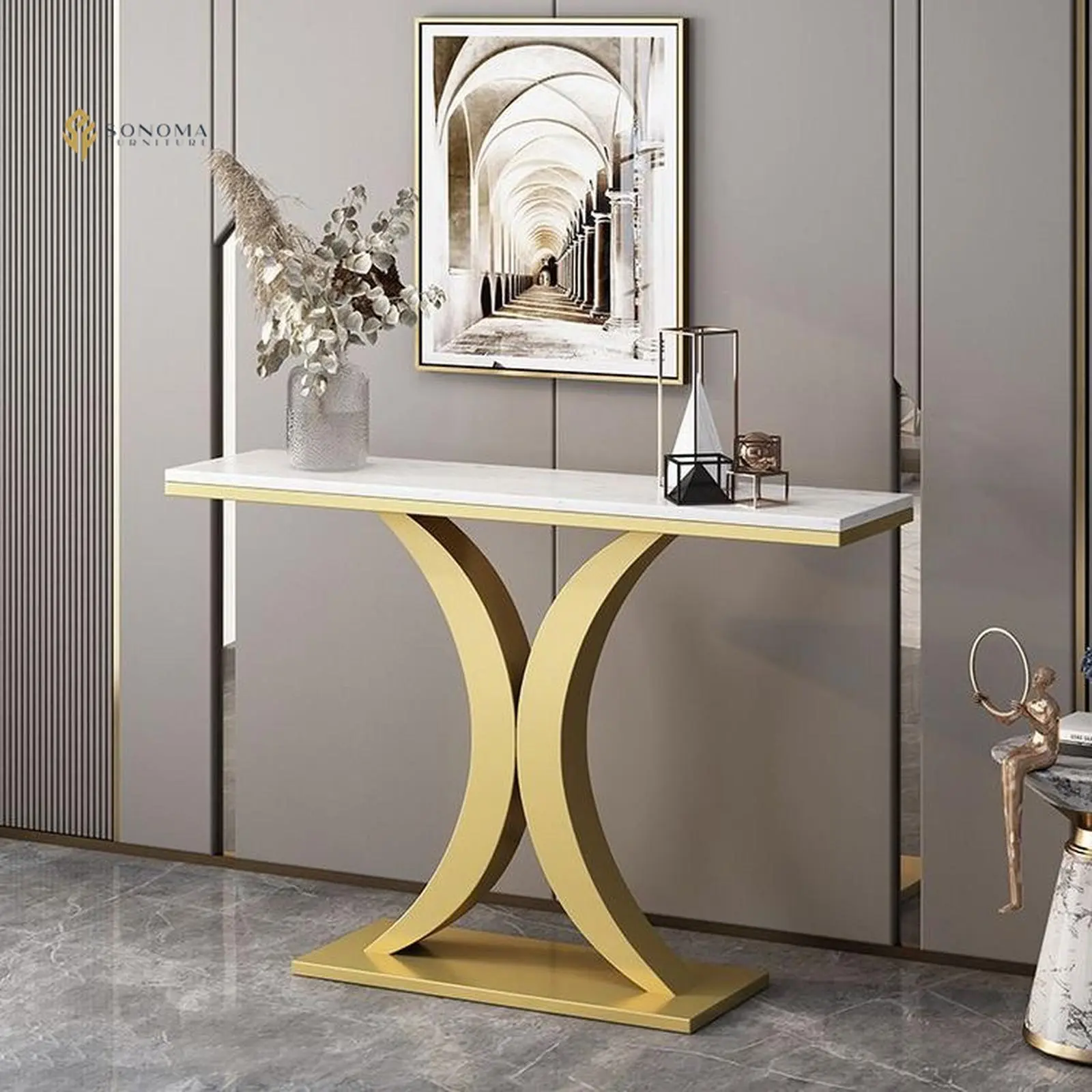 meja konsol / console table besi gold top marble premium terbaru Indonesia Furniture 3 meja konsol / console table besi gold top marble premium terbaru Indonesia Furniture