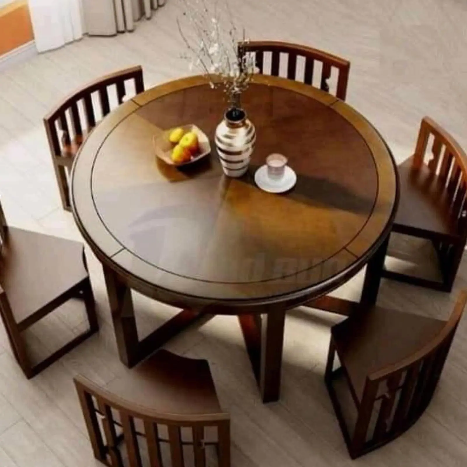 Kursi makan bundar terbaru kayu jati kursi makan modern Indonesia Furniture