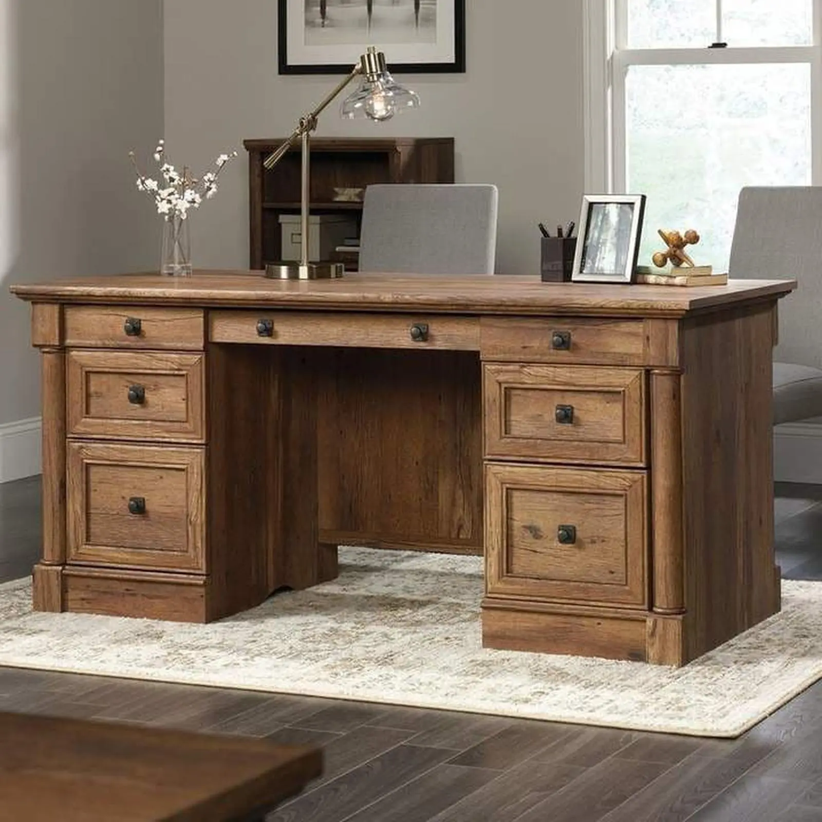 Meja kerja kayu jati finishing rustik merja direktur terbaru Indonesia Furniture 3 Meja kerja kayu jati finishing rustik merja direktur terbaru Indonesia Furniture