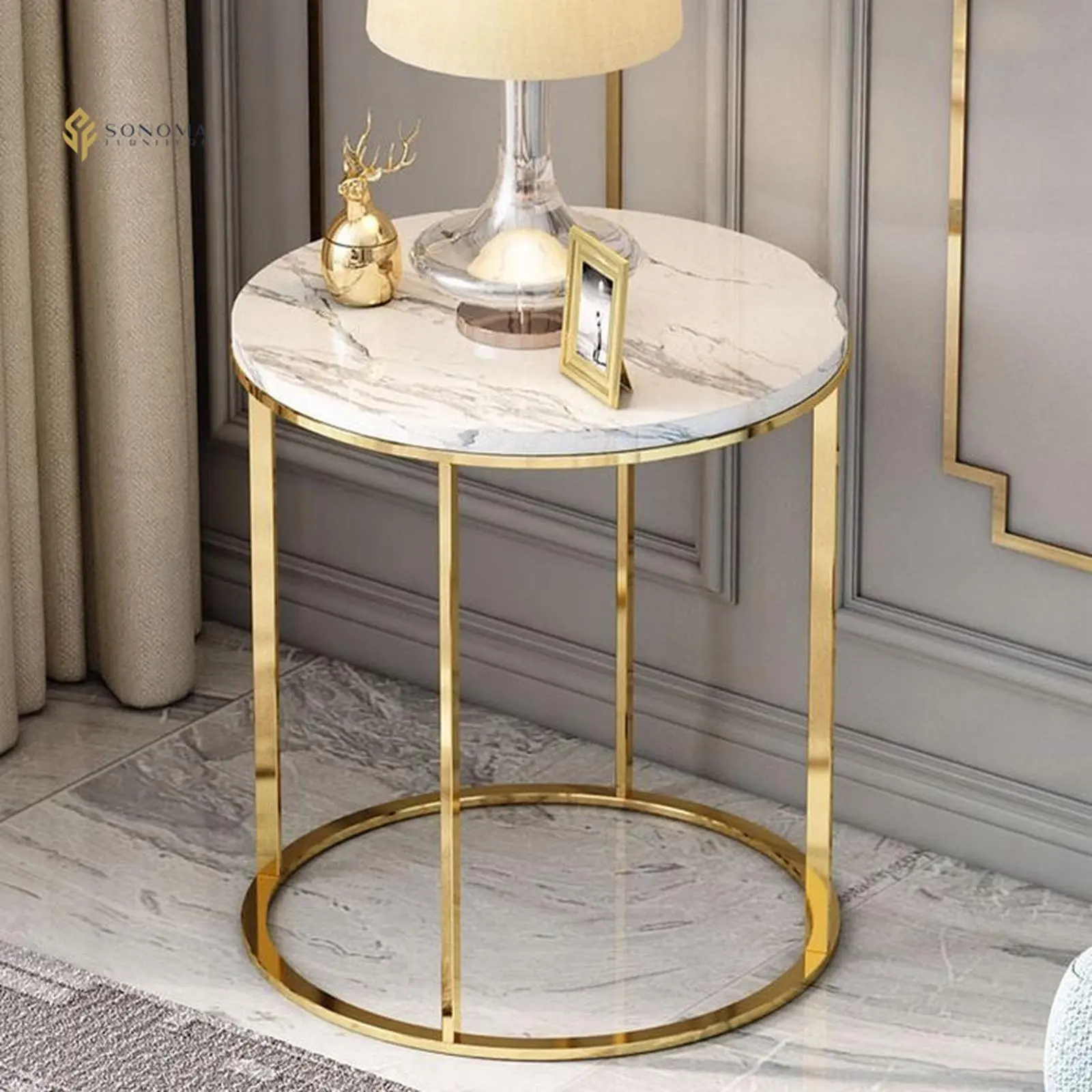 shide table / meja pojok stainless luxury top marble premium Indonesia Furniture 3 shide table / meja pojok stainless luxury top marble premium Indonesia Furniture