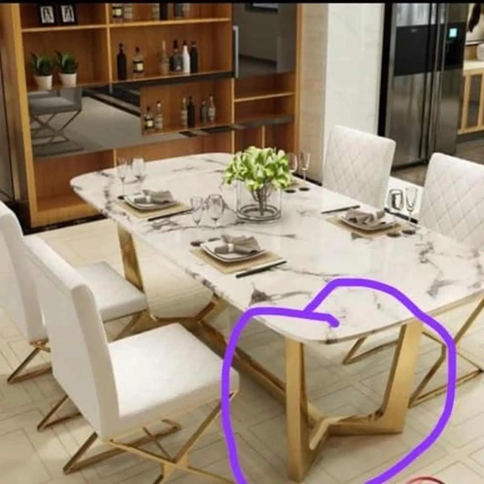 meja makan stanless marmer carara + meja foyer (pesanan pribadi) Indonesia Furniture 4 meja makan stanless marmer carara + meja foyer (pesanan pribadi) Indonesia Furniture