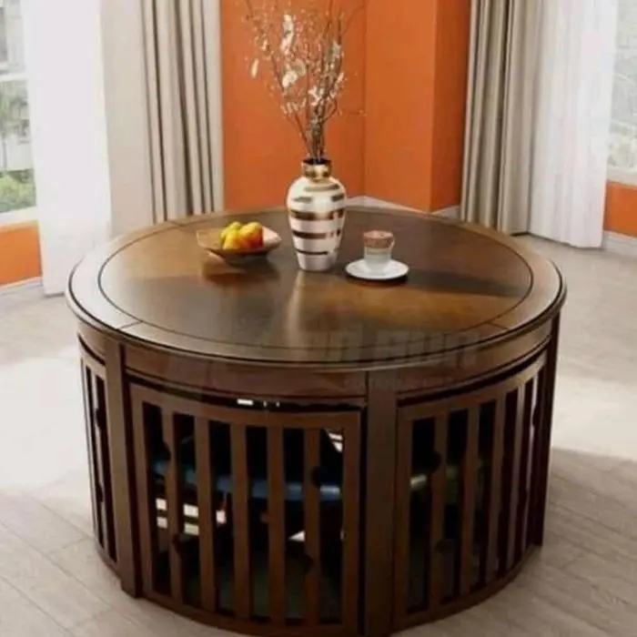 Kursi makan bundar terbaru kayu jati kursi makan modern Indonesia Furniture