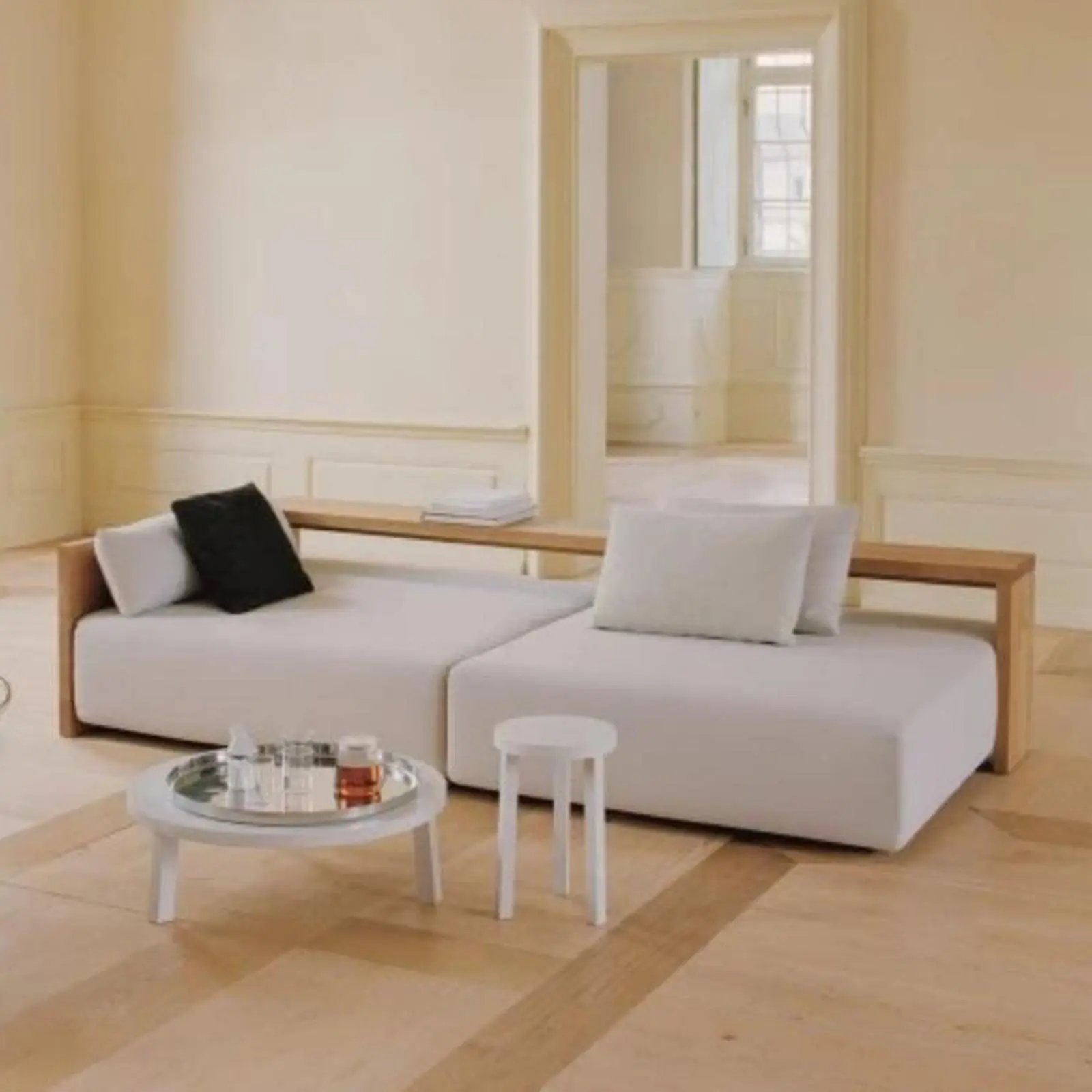 Bangku kayu jati tebal sofa modern terbaru dengan bantalan Indonesia Furniture 2 Bangku kayu jati tebal sofa modern terbaru dengan bantalan Indonesia Furniture